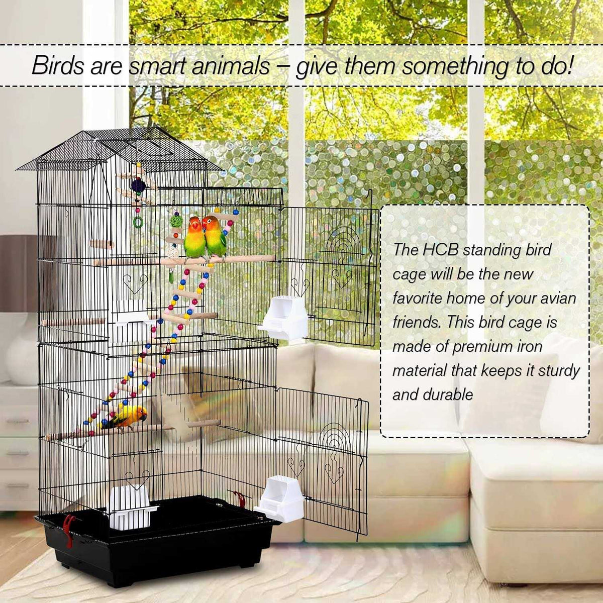 39 inch Bird Cage with Stand A316302