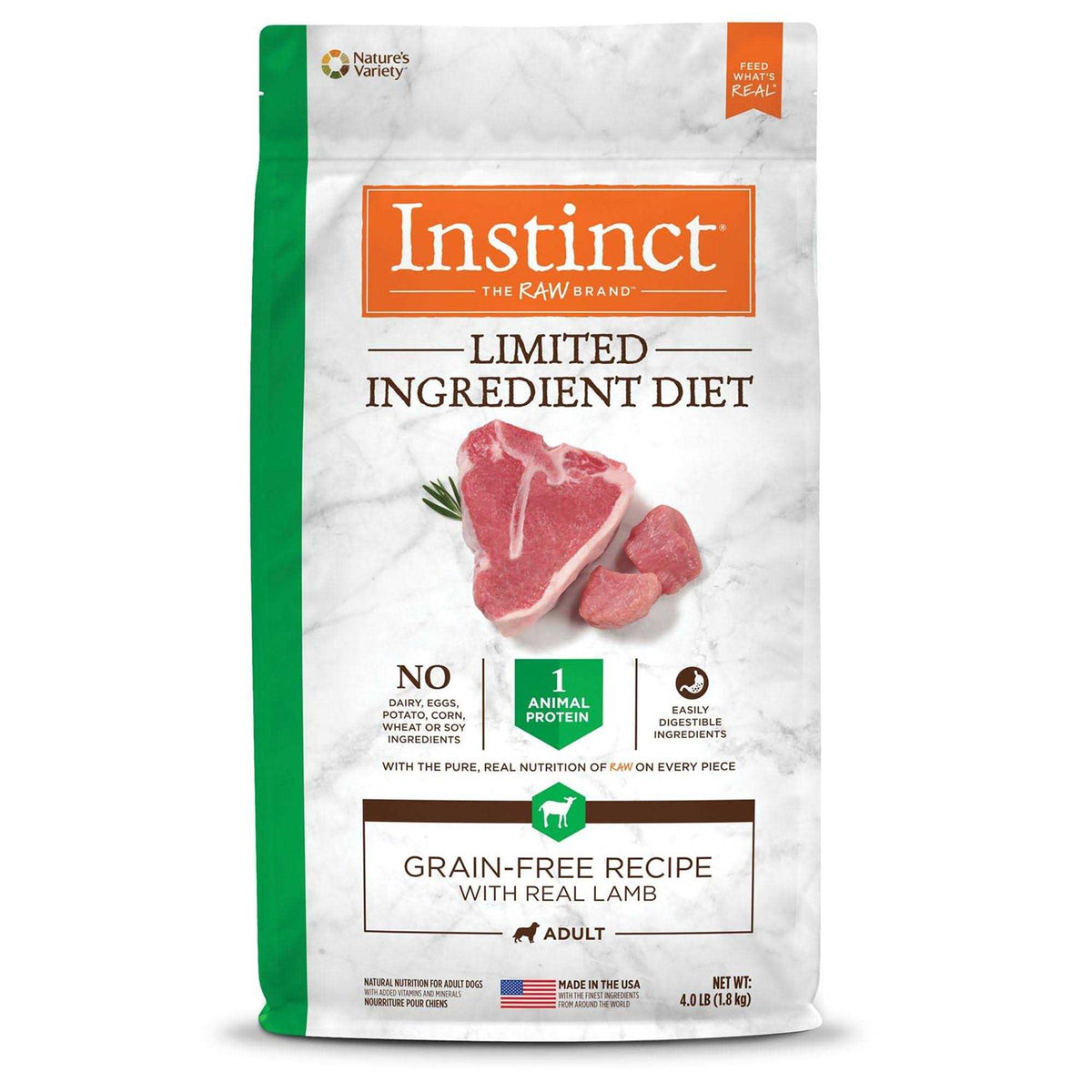 Grain Free Lamb Dry Dog Food K59291