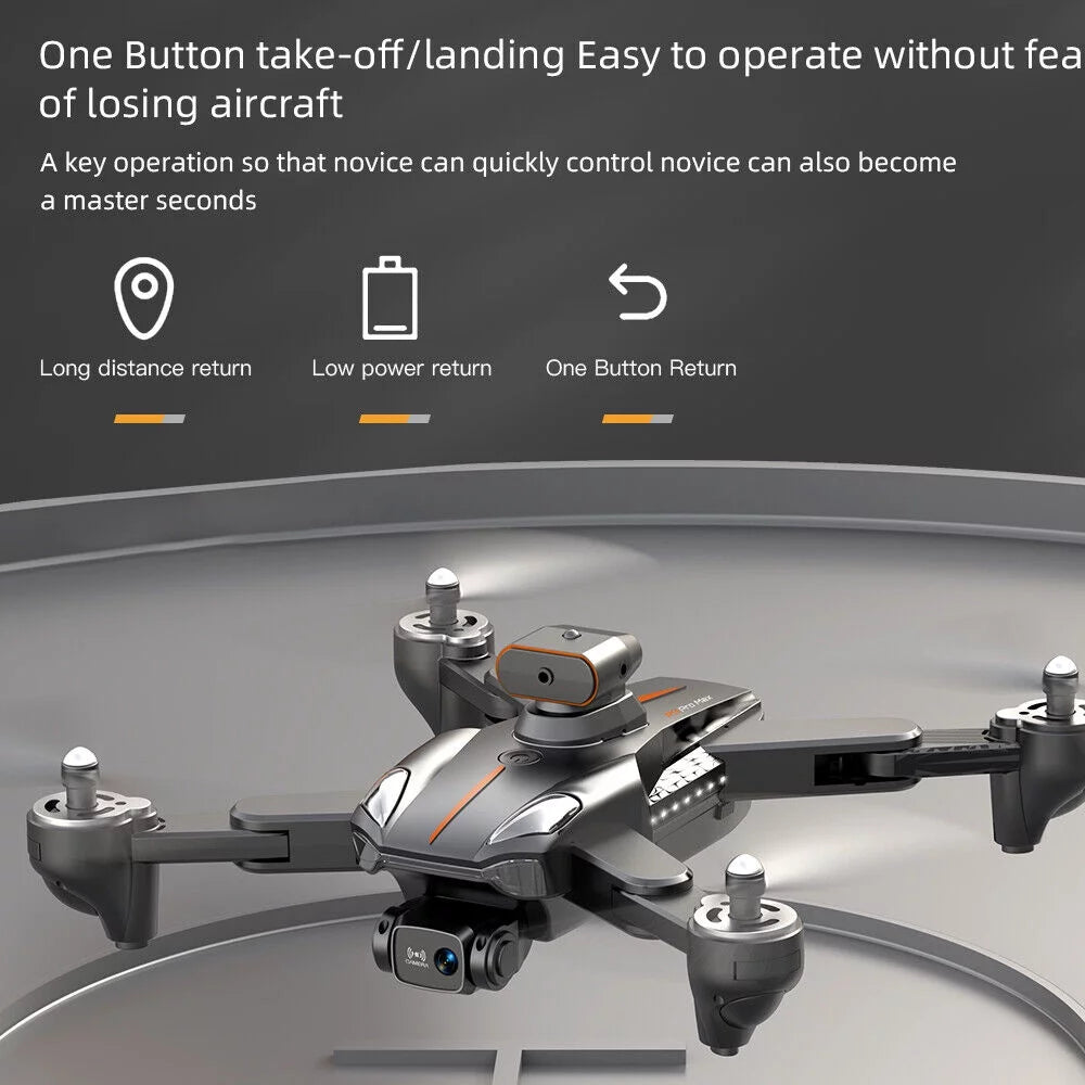 Orange Foldable 8K Dual Camera Drone C46195