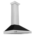 36 Inch Stainless Steel Range Hood with Black Matte Shell H5892