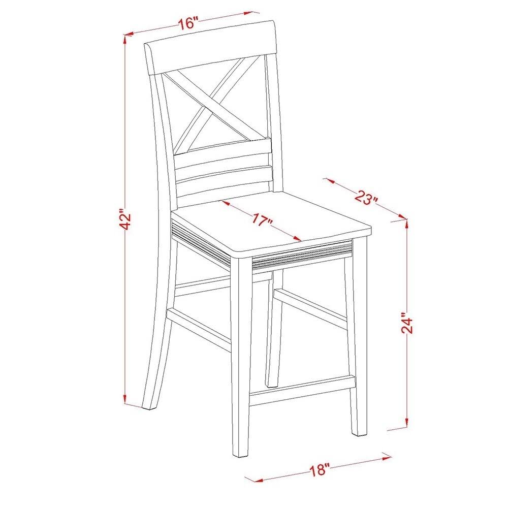 5 Piece Counter Height Pub Table Set F3754