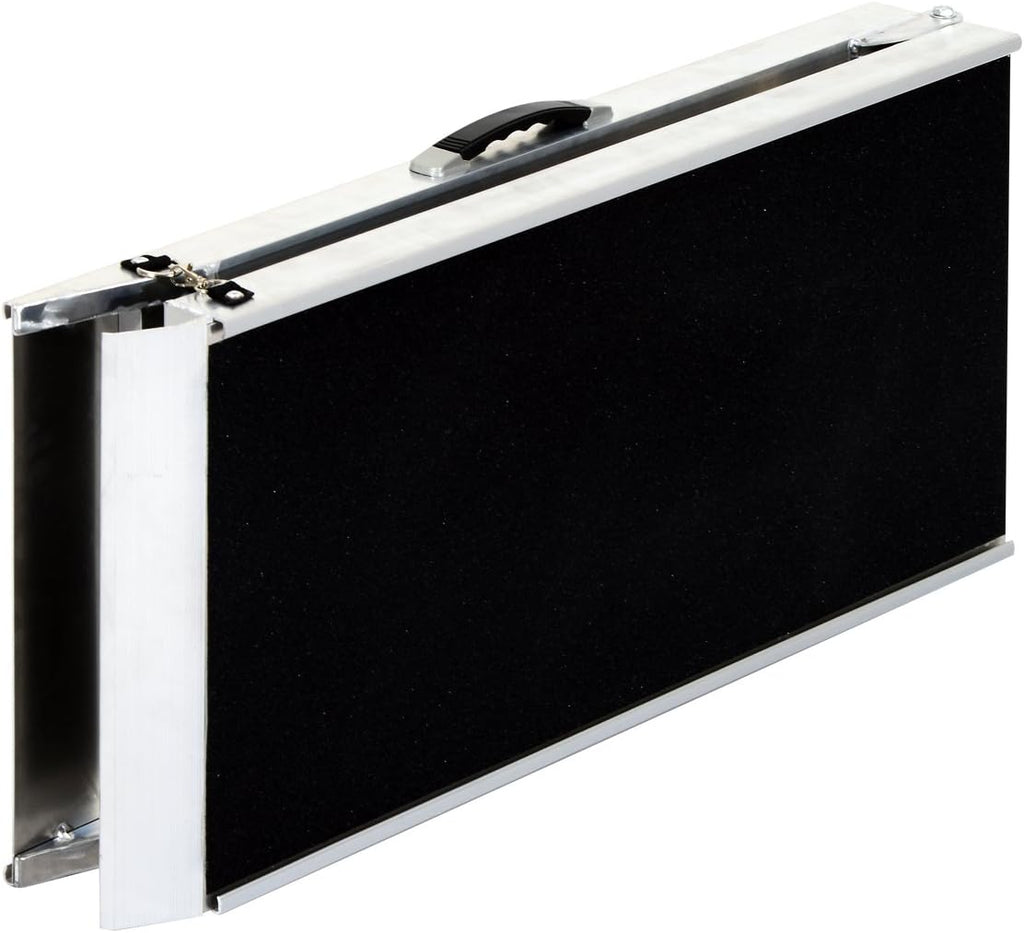 72" Portable Bi-Fold Pet Ramp with Safety Lock and Carry Handle W1962
