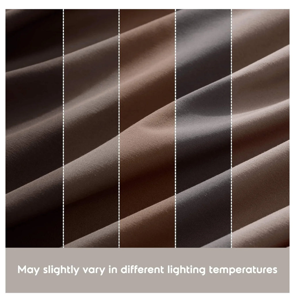Chocolate Brown 3 Piece Twin Bed Sheets Set N491198