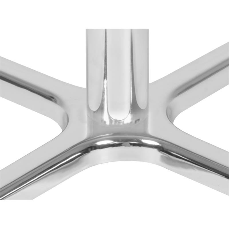 Grey/Chrome Square X-Base Table W4355