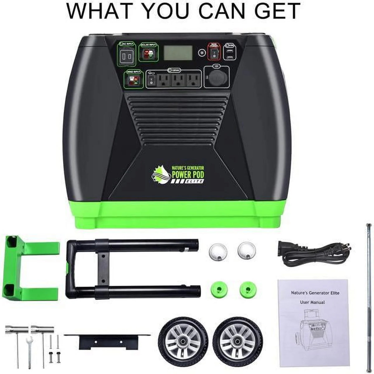 Portable Solar & Wind Powered 3600 Watts Generator A4819