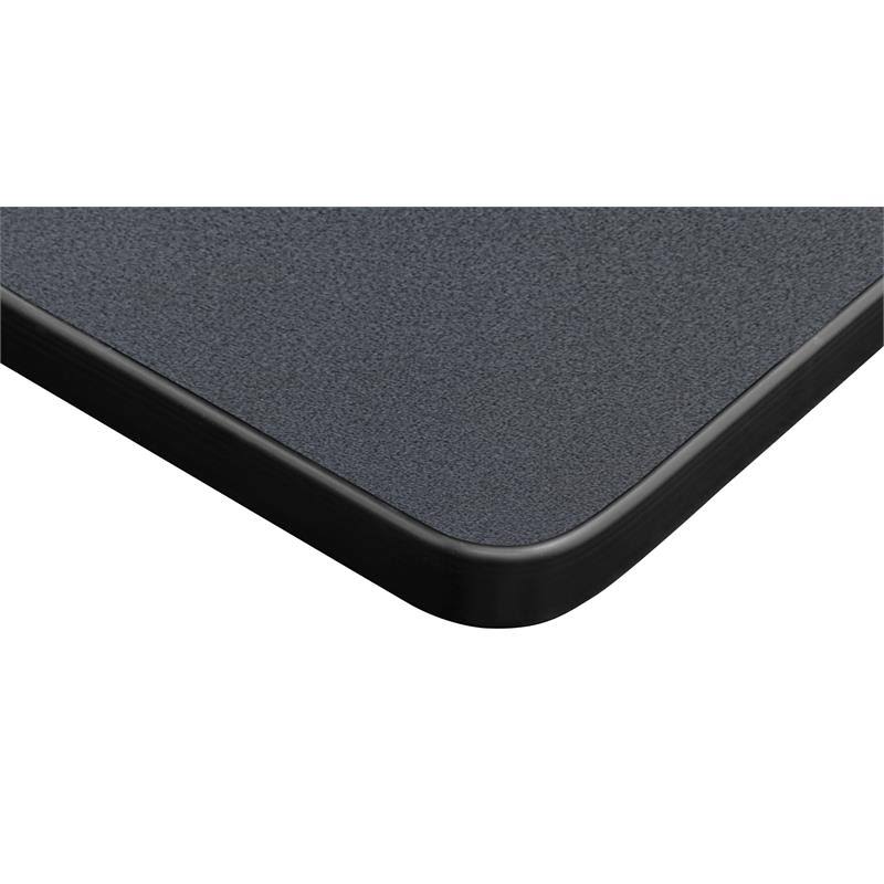 Grey/Chrome Square X-Base Table W4355