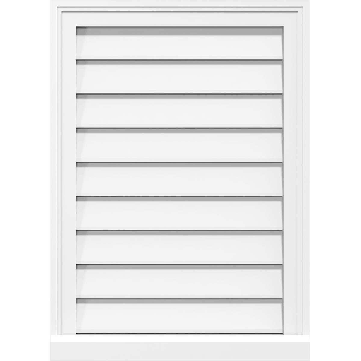 Vertical Surface Mount PVC Gable Vent T248922