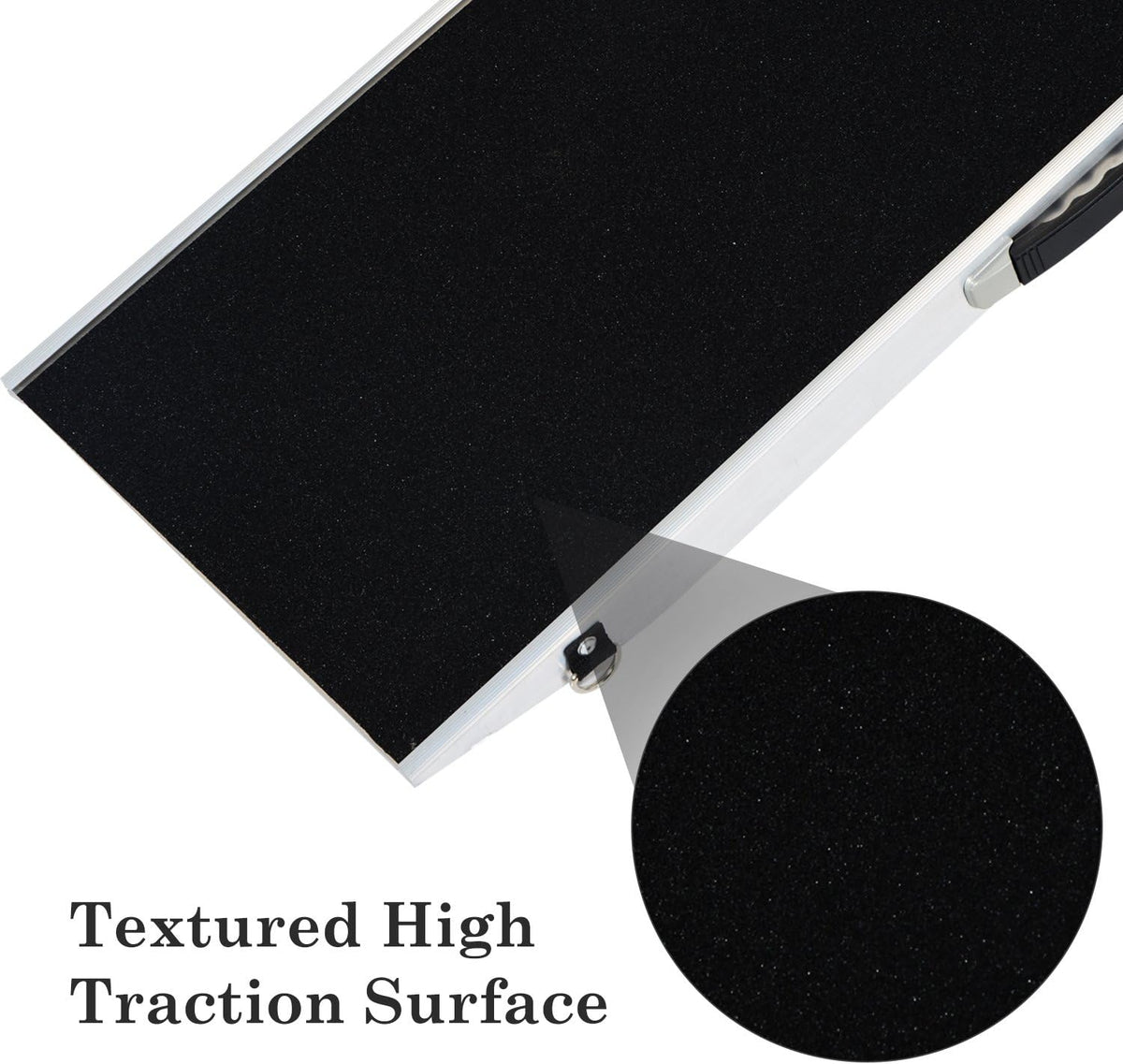 72" Portable Bi-Fold Pet Ramp with Safety Lock and Carry Handle W1962