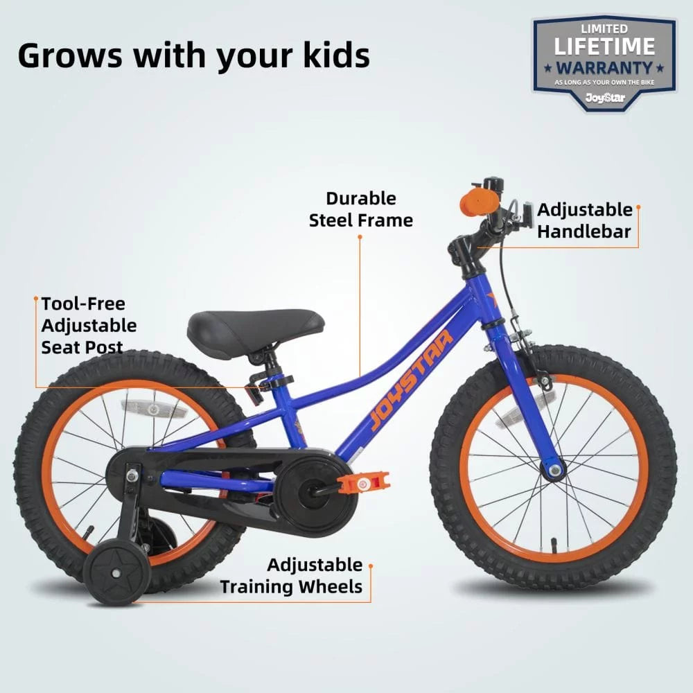 20 Inch Kids Bike with Training Wheels Blue B98045