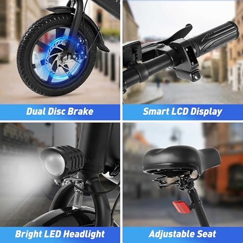 Folding Electric Bicycle with 350W Motor and 36V 7.5Ah Battery O6756