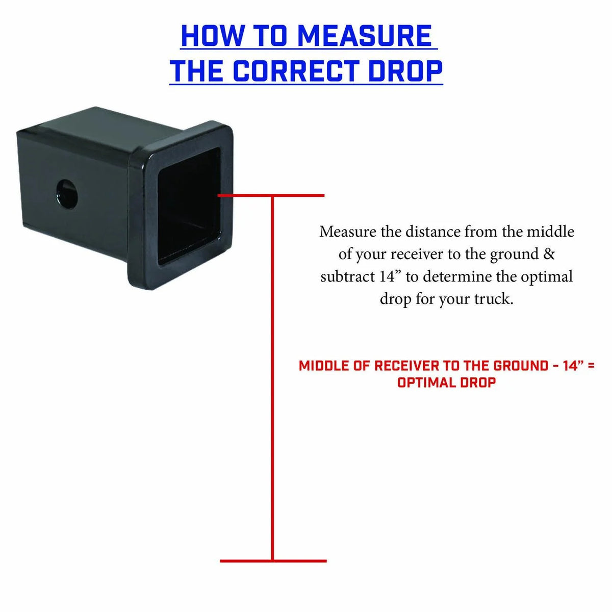 Adjustable 20" Drop Hitch with Stabilizer Kit for 2" Receiver S49425