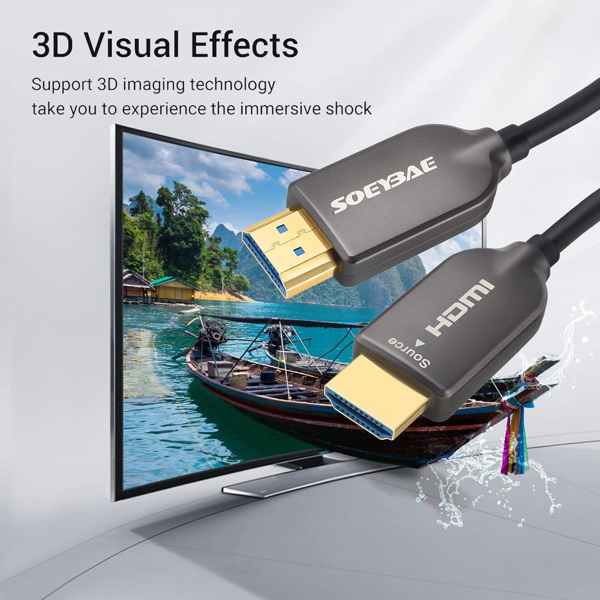 4K HDMI Fiber Optic Cable, 100ft 30M P145968