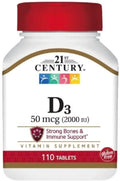 Vitamin D3 2000 IU Tablets Pack of 6 T73005