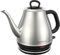 Electric Gooseneck Kettle, 1L 1500W Stainless Steel BPA Free Pour-Over Coffee & Tea Kettle, Silver K54645
