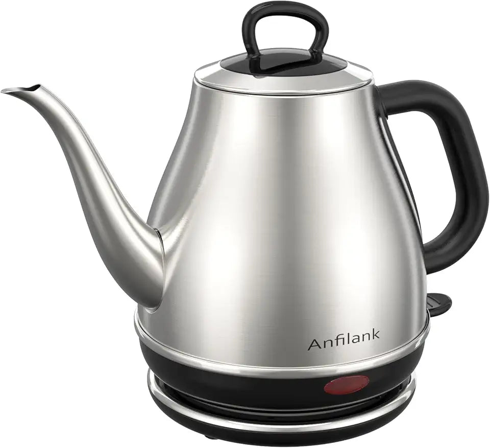 Electric Gooseneck Kettle, 1L 1500W Stainless Steel BPA Free Pour-Over Coffee & Tea Kettle, Silver K54645