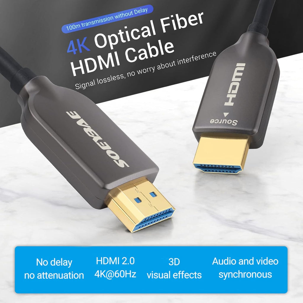 4K HDMI Fiber Optic Cable, 100ft 30M P145968