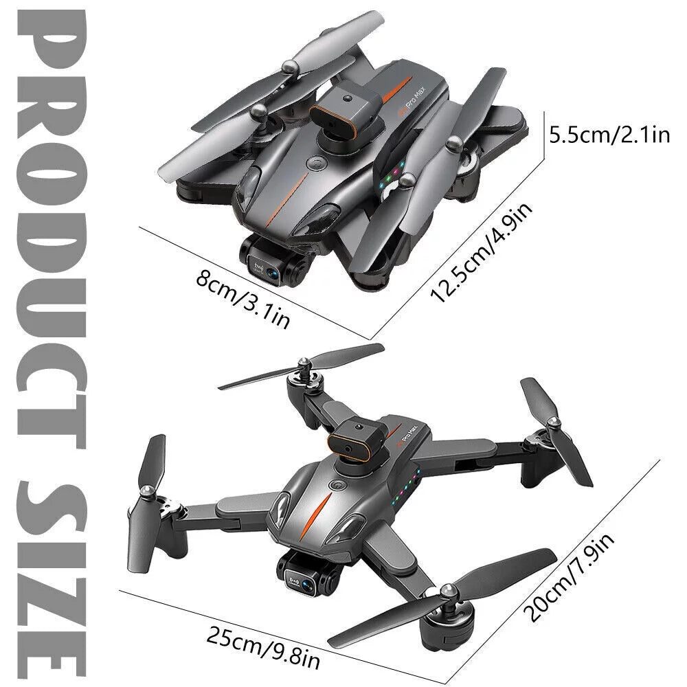 Orange Foldable 8K Dual Camera Drone C46195