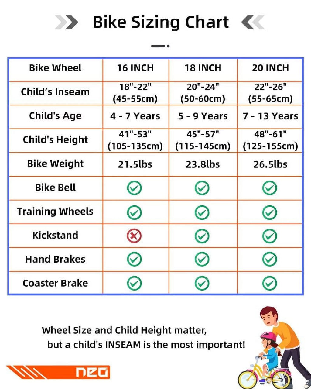 20 Inch Kids Bike with Training Wheels Blue B98045